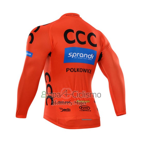 Ccc Ropa Ciclismo Culotte Largo 2015 Mangas Largas Negro y Naranja